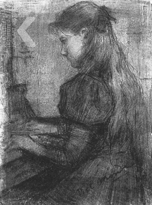 Johanna Mondriaan al pianoforte 1898